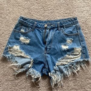 denim shorts